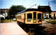 Iowa Fort Dodge Des Moines RR Postcard Trolley Interurban Tram RPPC 50s Reprint