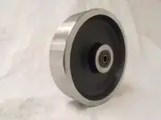 8" x 2" Drop Forged Steel Caster Wheel w/ Roller Bearing&1/2" Bushing 3000lbs ea