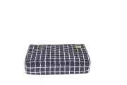 Mog & Bone Classic Cushion Dog Bed Navy Check Print XL
