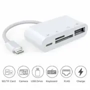 4 in1 USB Camera Connection Kit Micro SD Card Reader Adapter for iPad iPhone IOS