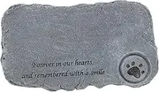 GANAZONO 1pc Outdoor Pet Resin Tombstone with Candlestick Durable Memorial for Cats and Dogs and Odorless Garden Decor for Remembrance and Healing Great Pet Loss