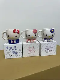 在飛比找Yahoo!奇摩拍賣優惠-日本北海道 小樽 銀之鐘 Hello Kitty 咖啡杯(每