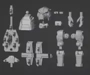 Transformers Godzilla unpainted upgrade kit for Leader Class Grimlock