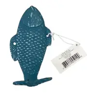 Blue Fish Cast Iron Kitchen Bathroom Wall Coat Towel Hook