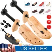 1/2X 2-Way Adjustable Wooden Shoe Stretcher Expander Men Women Boot Shoes US4-13