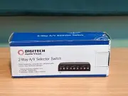 Digitech Audio Visual 2-Way A/V Selector Switch BNIB