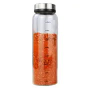 Borosilicate Glass Seasoning Storage Jar with Scale Adjustable Rotation Hole