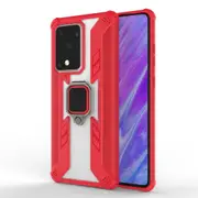 For Samsung Galaxy S20 Ultra Case, Shielding Cover, Ring Holder, Red