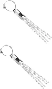 Beatifufu 2pcs 4 Car Exhaust Hanging Static Strap Metal Chain Static Electricity Safety Grounding