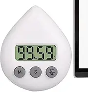 Kitchen Timer - Waterproof Shower Timer,Suction Cup Compact Timing Device with LCD Display for Kitchen Cooking, Showering, Classroom, Working Shwing