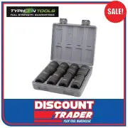 Typhoon Tools 8 Piece 3/4" Drive 6 Point Metric Deep Impact Socket Set - 72511