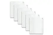 6pc Colourhide Bindermate A4 Pencil Case Insert Organiser For Binders Clear Lrg