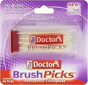 (60 Pick(s)) - The Doctor's Brushpicks Toothpicks 60 Pick's (Pack of 12)