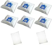 6 Microfibre Bags + 2 Micro Filter Compatible with Bosch Type G/G All BBZ41FGALL 17000940 GL20 GL30 GL40 GL45 GL50 GL70 GL85 BSG7 BSGL4 Series