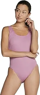 [Speedo] Women's Swimsuit One Piece Logo Back Strap Contemporary Cut