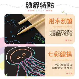 【雙面創作！一套九張】 通刮刮畫 刮畫 繪畫 DIY 刮刮畫 創意刮畫 圖案刮畫 刮畫用品 著色本 (2.3折)