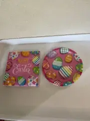 Egg Hunt Happy Eggster Colorful Easter Holiday Party Luncheon Napkins & Plates