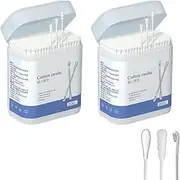 400Pcs Cotton Swabs, SonoYU Cotton Buds with 3 Headed Design, Ear Cleaners, Baby Cotton Buds Kids Safety Swabs, Made of Safe Cotton for Beauty Care, Cleaning