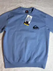 Quicksilver Men’s Crew Sweatshirt Blue Size Small
