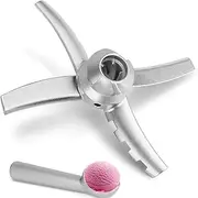 Replacement Blade Compatible with Ninja Creami Deluxe NC500 Series Ice Cream Makers, Mixing Blade Paddle Replacement for Ninja Creami NC501 CN501CO NC500C NC501C NC501H Silver-Stainless Steel