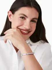 Spot The Spade Enamel Hinged Bangle
