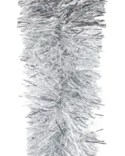 10M SILVER Christmas Tinsel 150mm wide