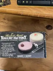 Harvest Maid Retro Vintage Yoghurt Factory Collector never used 1985