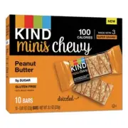 Kind Snacks 27895 Minis Chewy, Peanut Butter, 0.81 Oz 10/pack