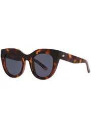 LE Specs Air Heart Tortoiseshell Oversized Sunglasses - Brown One Size