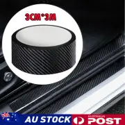 Carbon Fiber Car Sticker Door Sill Scuff Bumper Protection Anti Scratch Tape 3M (for: Porsche)