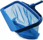 Durable Blue Pool Skimmer Net - Efficient Leaf Cleaning with Universal Fit