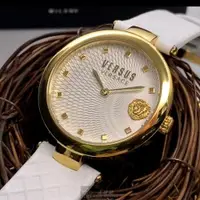 在飛比找ETMall東森購物網優惠-VERSUS VERSACE手錶, 女錶 36mm 金色圓形