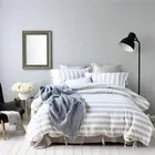 Pure Flax Bedding Set 4pcs 100% Linen Duvet Cover Flat Sheet 2 Pillowcases King