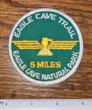 Eagle Cave Trail 5 Miles Jacket Patch Blue River Wisconsin Hiking Park Patch