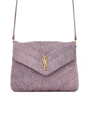 Saint Laurent Loulou Toy Bag in Matelasse 'Y' Denim Canvas
