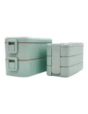 [Boutique Baby Designs] Twin Bento Lunch Box Large 2 Tiered + 3 Tiered Green