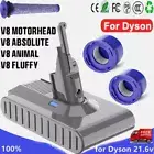 9500mAh Battery for Dyson V8 SV10 Absolute Animal Motorhead Cord-Free / Filter