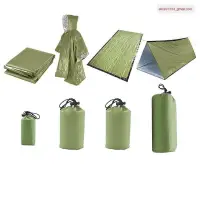 在飛比找蝦皮購物優惠-戶外露營徒步野餐便攜簡易隨身鋁膜急救裝備急救毯睡袋雨衣帳篷