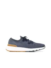 Brunello Cucinelli Mesh Knitted Laceup Trainers