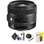 Sigma 30mm f/1.4 DC HSM Art Lens for Nikon for Nikon F Mount + Accessories (Intl