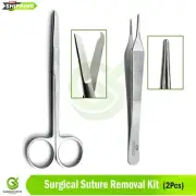Dental Suture Removal Spencer Stitch Scissors Oral Surgery Adson Kocher Tweezers