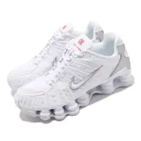 在飛比找momo購物網優惠-【NIKE 耐吉】休閒鞋 Wmns Shox TL 白 銀 