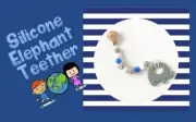 BPA Free baby silicone teether elephant Toy