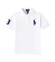 [Polo Ralph Lauren Kids] Polo Ralph Lauren Kids Embroidered cotton piqué polo shirt Y 1,5 white