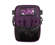 Medical Personnel Fanny Pack,Utility Medical Gear Hip Bag, Nursing Organizer Pouch Waist Pack for Stethoscopes - Purple