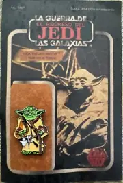 Baby Yoda, Metal Pin + Paperboard, 1" Size, Brand New
