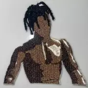 Travis Scott Action Figure Iron On Embroidery Patch