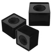 3 Pcs Logo Microphone Box Interview Cube Creative Plastic Marks