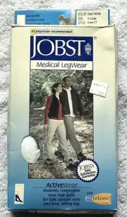 NEW Jobst Medical Activeware X Large Knee High Compression Socks Cool White