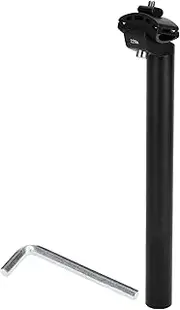 X AUTOHAUX 1 Set Universal Bike Seat Posts Extra Long Adjustable Angle 28.6x300mm Bike Saddle Post Seat Tube Black Aluminum Alloy